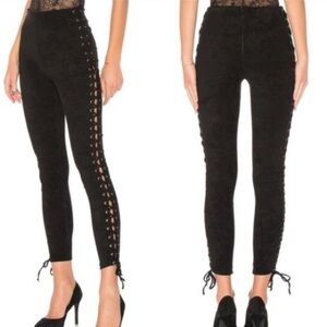 Lovers + Friends Suede Side Tie Leggings